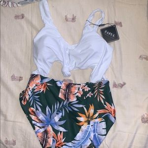 One piece bathing suit